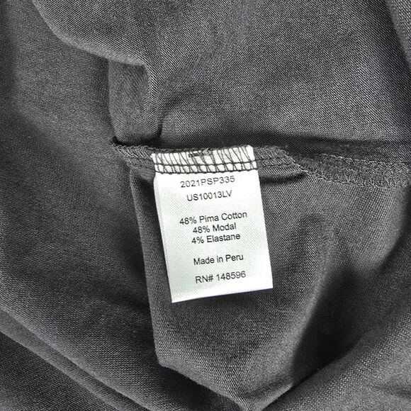 NEW UNIVERSAL STANDARD Long Sleeve V Rex TEE Top WOMENS 4XS Slate - Picture 6 of 11